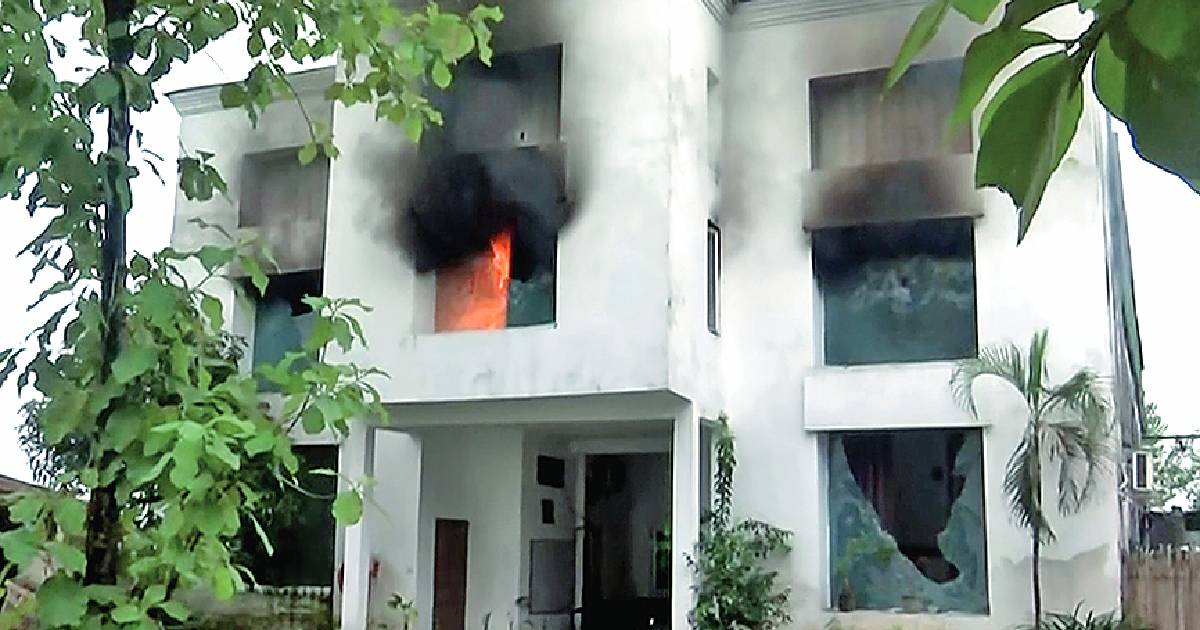 LOCALS TORCH RESORT, BJP EXPELS ACCUSED’S FATHER